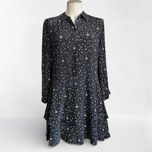 Equipment Femme Silk Star Print Shirt Dress
